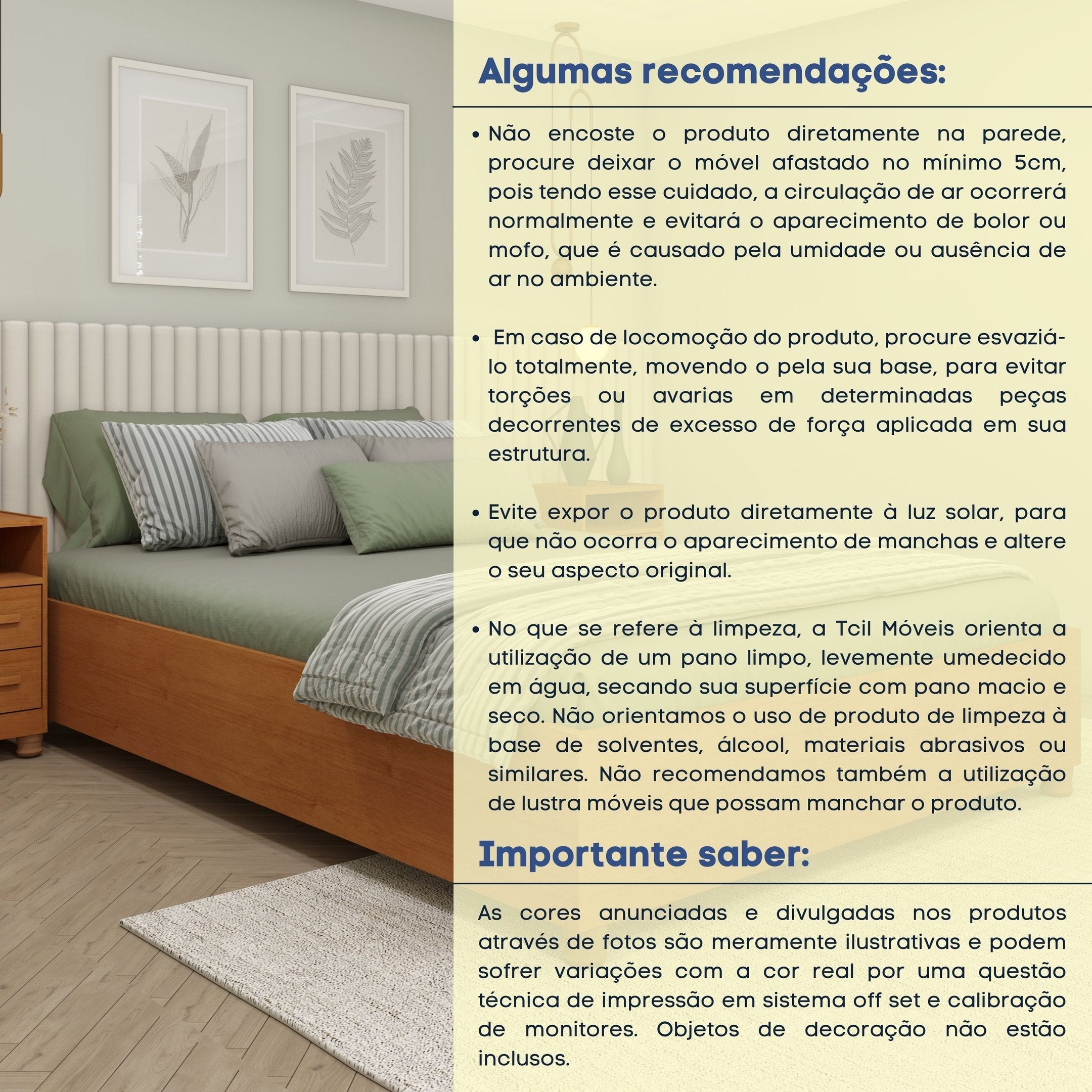Cama Casal Mônaco MDP 193cm Cinamomo Tcil Móveis