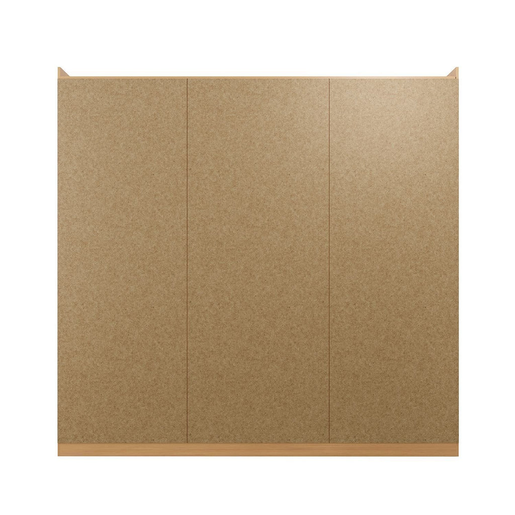 Guarda-Roupa Casal 3 Portas de Correr Samambaia CabeCasa MadeiraOriginals Carvalho
