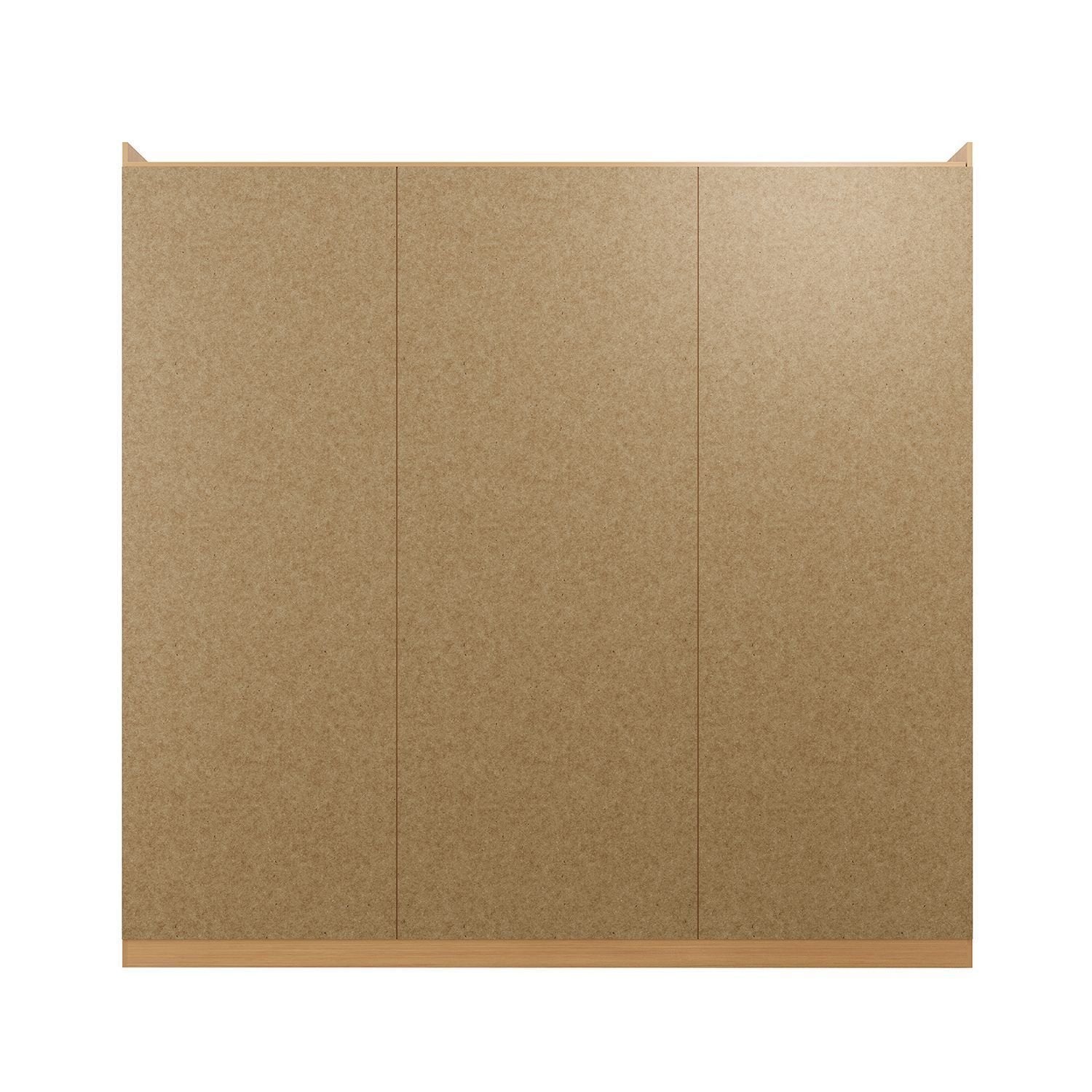 Guarda-Roupa Casal 3 Portas de Correr Samambaia CabeCasa MadeiraOriginals Carvalho