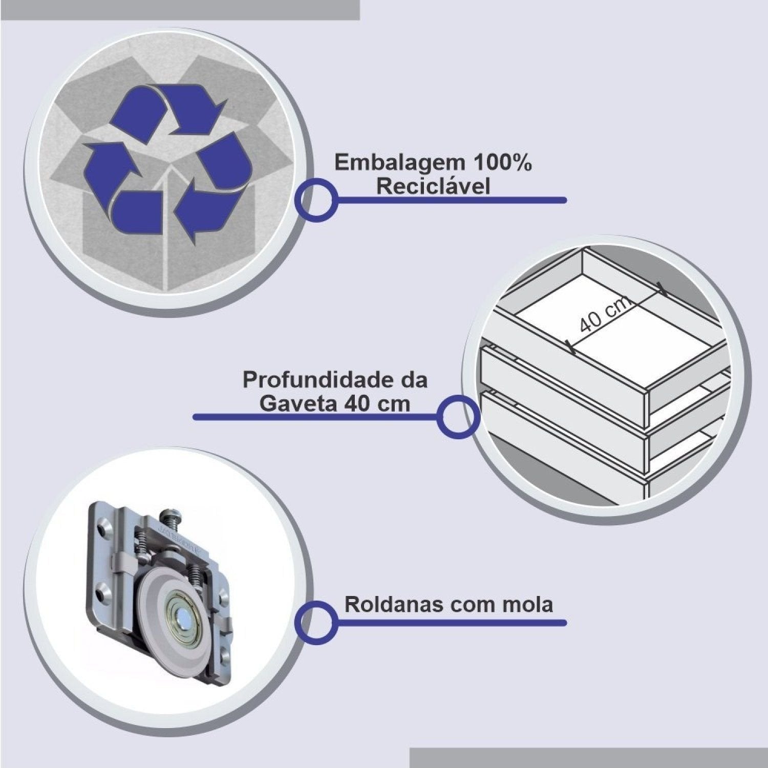 Guarda-Roupa Casal Coliseu 2 Portas 6 Gavetas 100% MDF D Doro