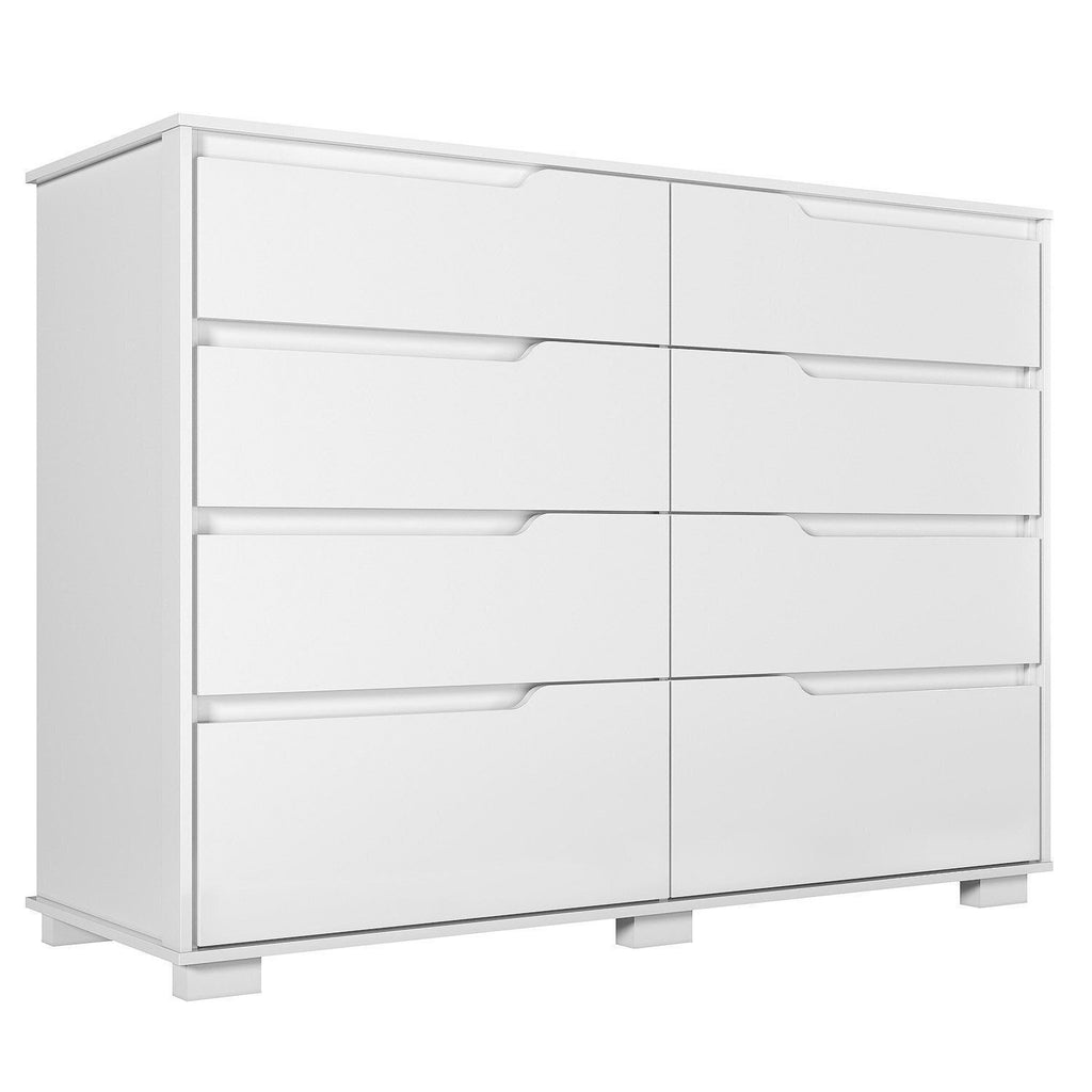 Cômoda para Quarto 8 Gavetas 147cm Georgia Moval Branco