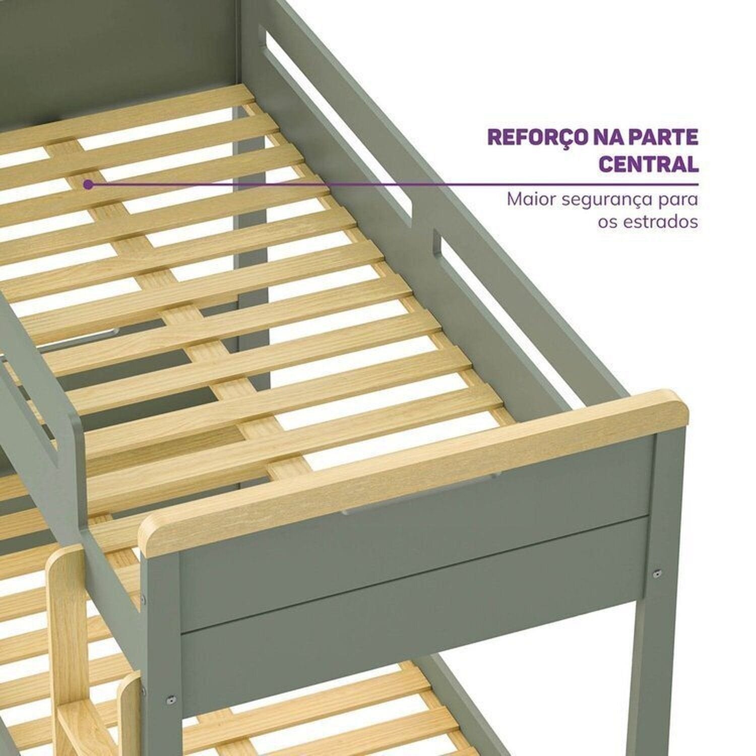 Quarto Infantil Completo Guarda-Roupa Curió Treliche Escrivaninha Estante Petit Verde/Mel Casatema