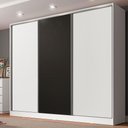 Guarda-Roupa Casal Royale 100% MDF Madesa 3 Portas de Correr 4 Gavetas 8 Prateleiras