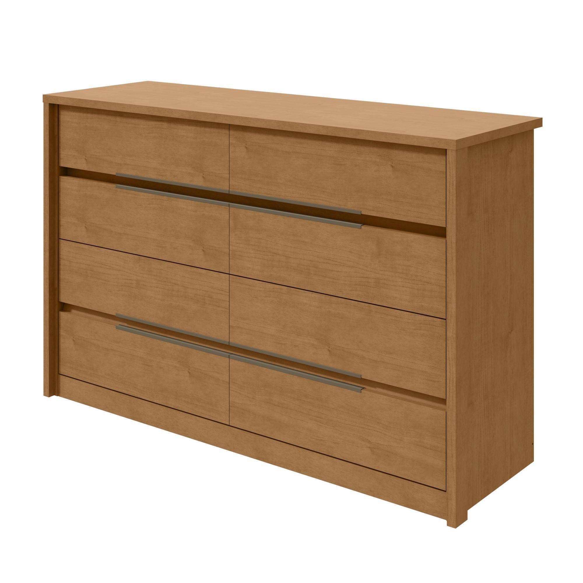 Cômoda para Quarto 8 Gavetas MDF Urban 151cm Espresso Móveis Marrom Amêndoa Clean