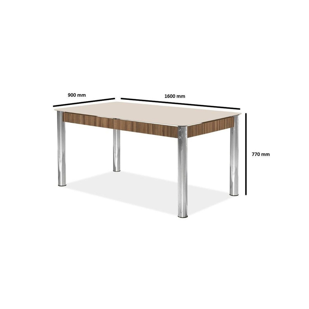 Conjunto Sala de Jantar Mesa Retangular com 6 Cadeiras Natani Yescasa
