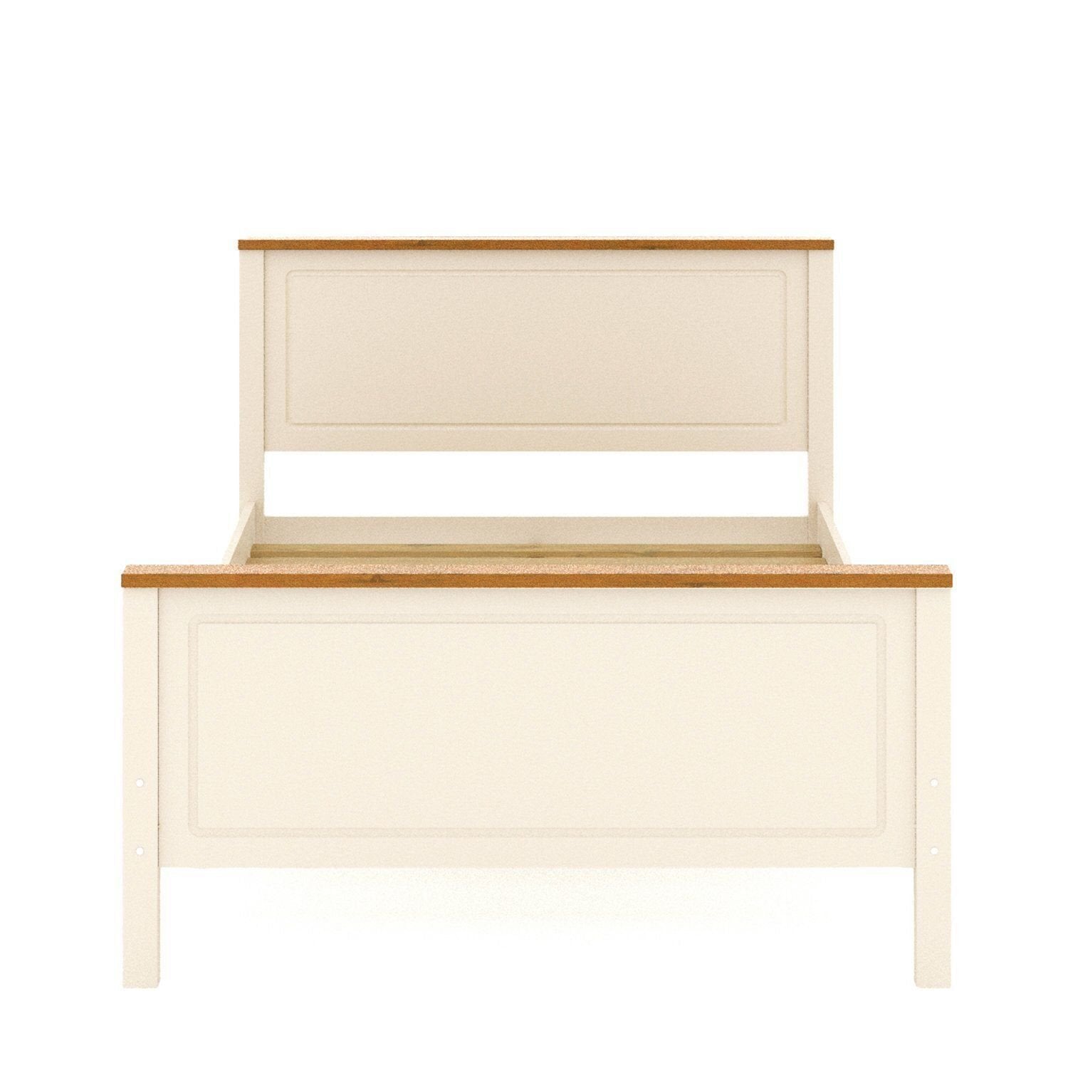 Cama Casal Ananda CabeCasa MadeiraOriginals Branco/Off-White/Mel