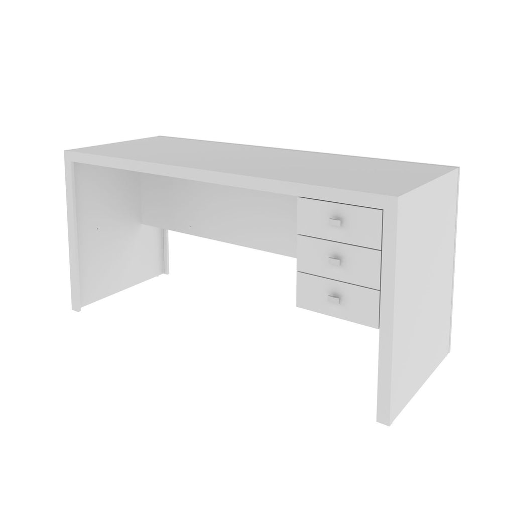 Escrivaninha Mesa Escritório Reversível ME4113 3 Gavetas 155cm Tecno Mobili