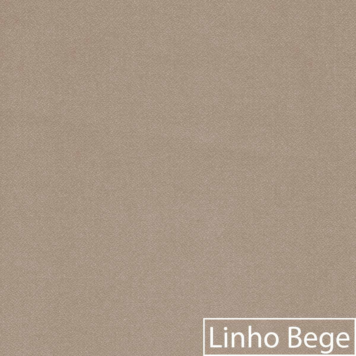 Kit Poltrona de Amamentação e Puff Doce Nuvem Linho Bege ADJ Decor