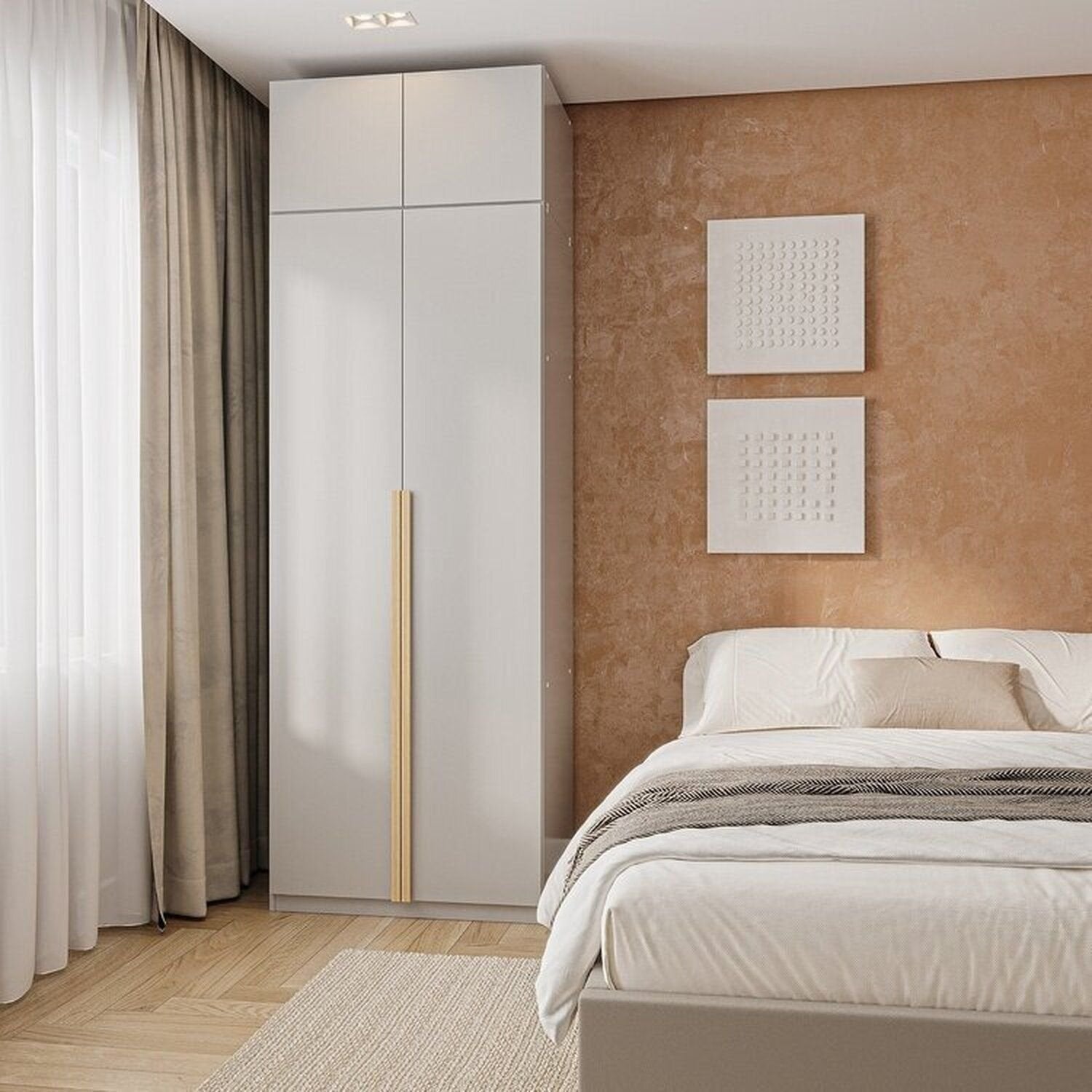 Guarda-Roupa Modular 2 Peças 4 Portas e Gaveteiro Jade CabeCasa MadeiraOriginals