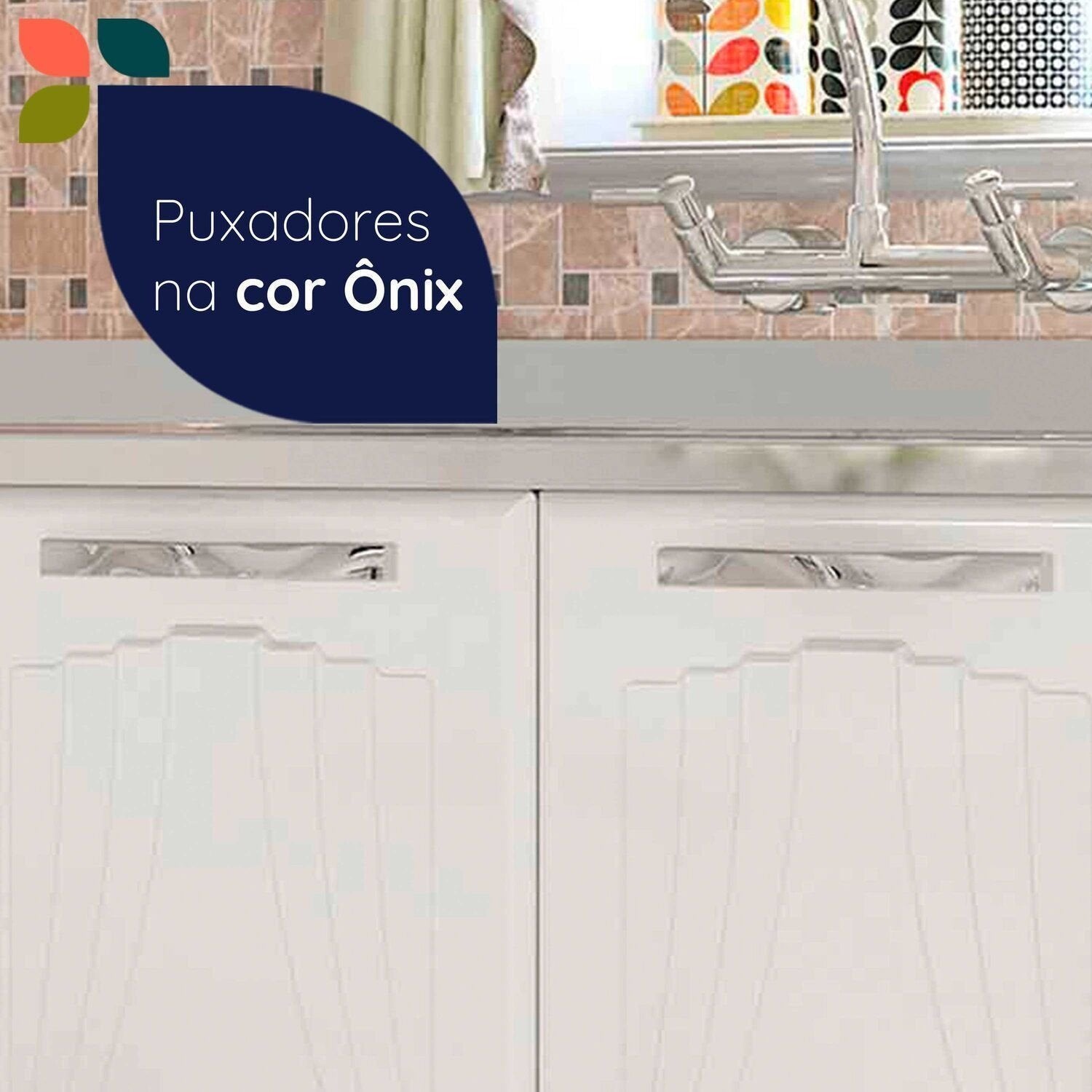 Balcão de Cozinha em Aço 5 Portas 2 Gavetas sem Tampo 200cm Star New Telasul Branco