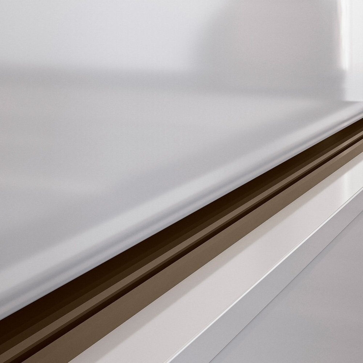 Guarda-Roupa Solteiro 3 Portas de Correr com Espelho 2 Gavetas Roma Santos Andirá 100% MDF Branco