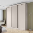 Guarda-Roupa Casal 3 Portas de Correr Samambaia CabeCasa MadeiraOriginals Carvalho