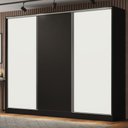 Guarda-Roupa Casal Royale 100% MDF Madesa 3 Portas de Correr 4 Gavetas 8 Prateleiras