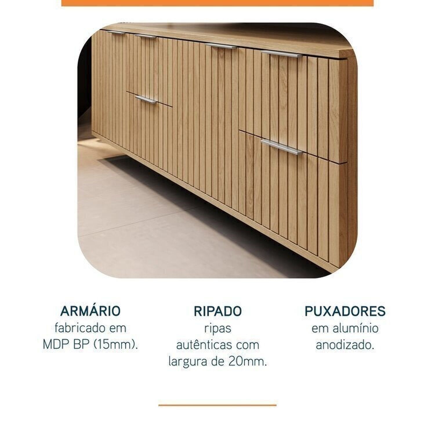 Conjunto para Banheiro Bancada Porcelanato Cuba Apoio Armário Espelho Ripy Bumi 120cm Amarelo/Wood/Travertino