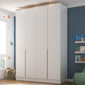 Guarda-Roupa Infantil 4 Portas 2 Gavetas Sky Yescasa MDF Branco/Olmo Italiano