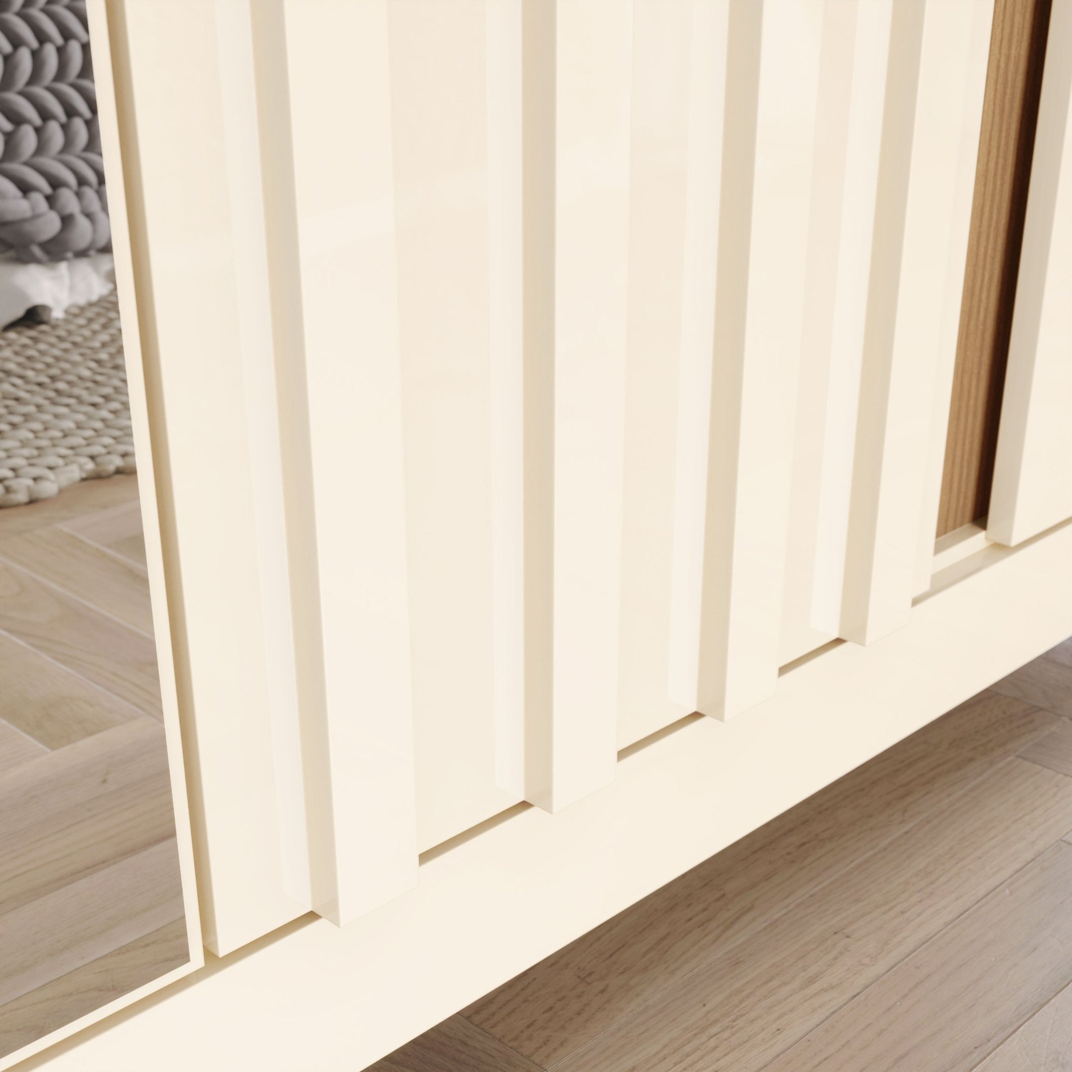 Guarda-Roupa Casal 6 Portas 6 Gavetas Napoli Henn 100% MDP Bege/Off White/Nature