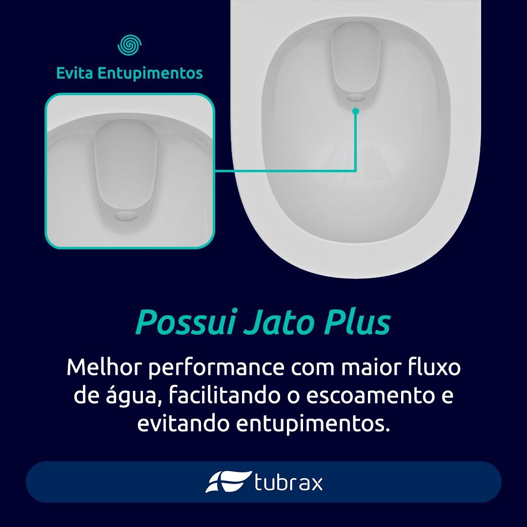Vaso Sanitário Monobloco Cerâmica Navies Tubrax Branco VAB0004