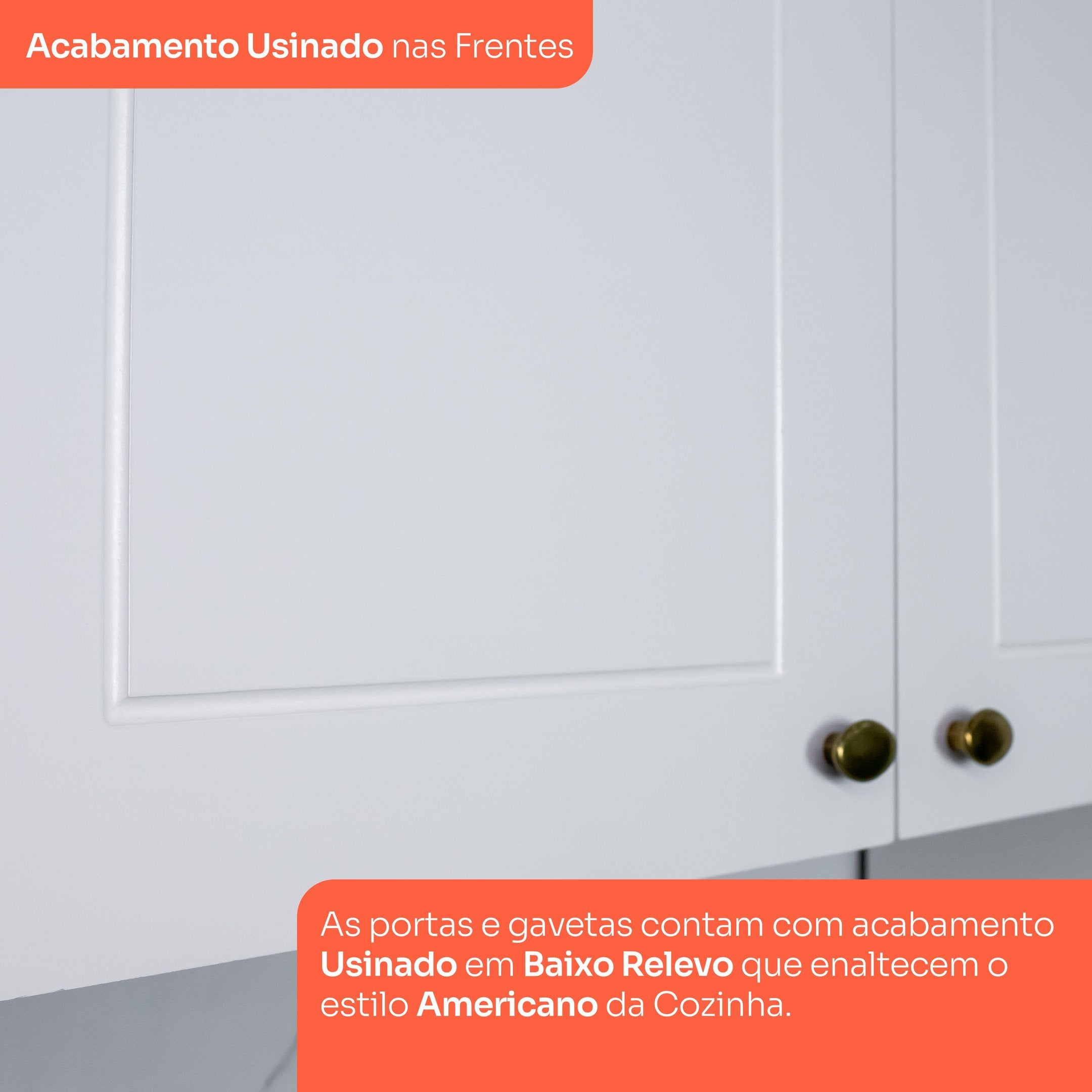 Armário Aéreo 3 Portas 120cm Emily Espresso Móveis Branco/HP