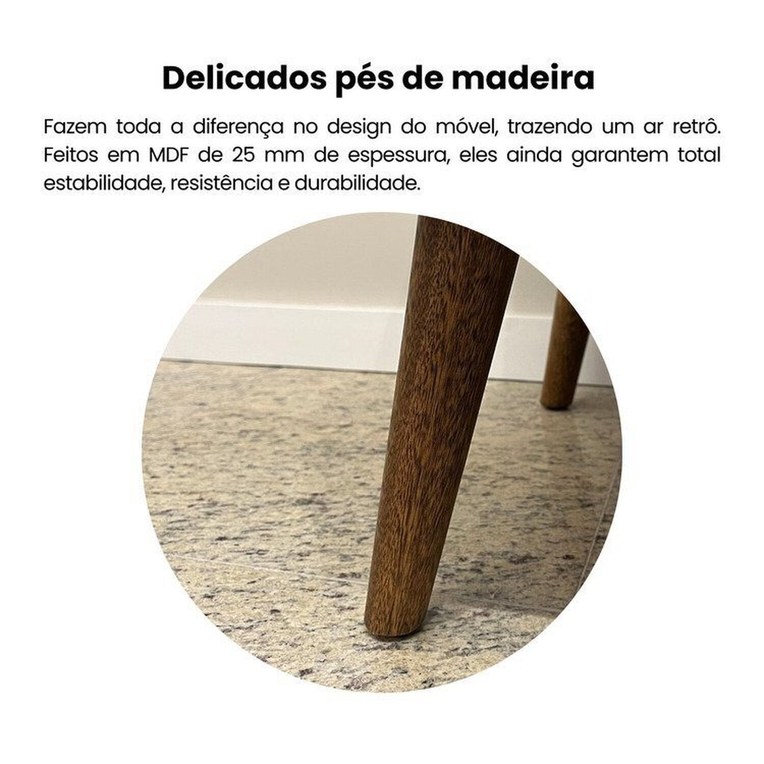 Conjunto Sala de Estar Completa Buffet Oásis e Rack Lumina Bege Off White/Cinamomo Artely