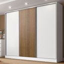 Guarda-Roupa Casal Royale 100% MDF Madesa 3 Portas de Correr 4 Gavetas 8 Prateleiras