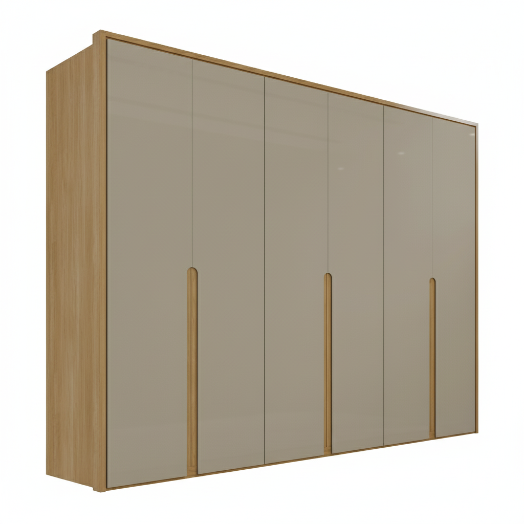 Guarda-Roupa Casal 6 Portas 6 Gavetas 100% MDF Lizz Casa D