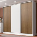 Guarda-Roupa Casal Royale 100% MDF Madesa 3 Portas de Correr 4 Gavetas 8 Prateleiras