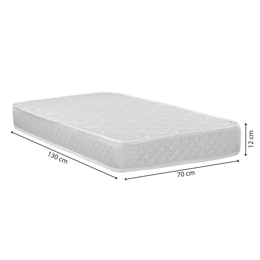 Colchão Berço Espuma D18 Nuvem Casatema Impermeável Branco 70x130x12cm