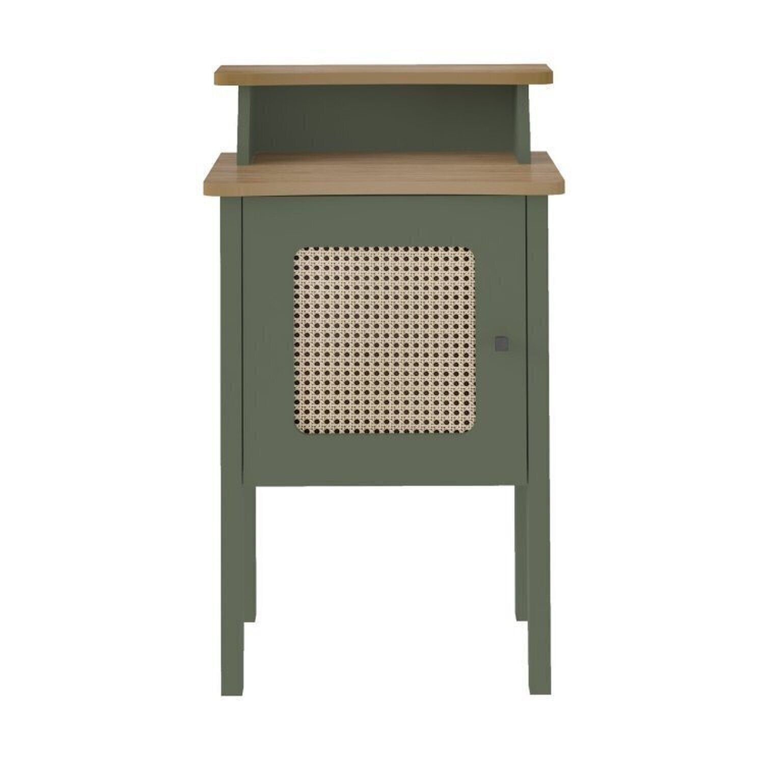Kit 3 Peças Sala de Estar Charlotte Rack para TV Até 75 Polegadas Mesa de Centro e Apoio Espresso Móveis Carvalho/Menta