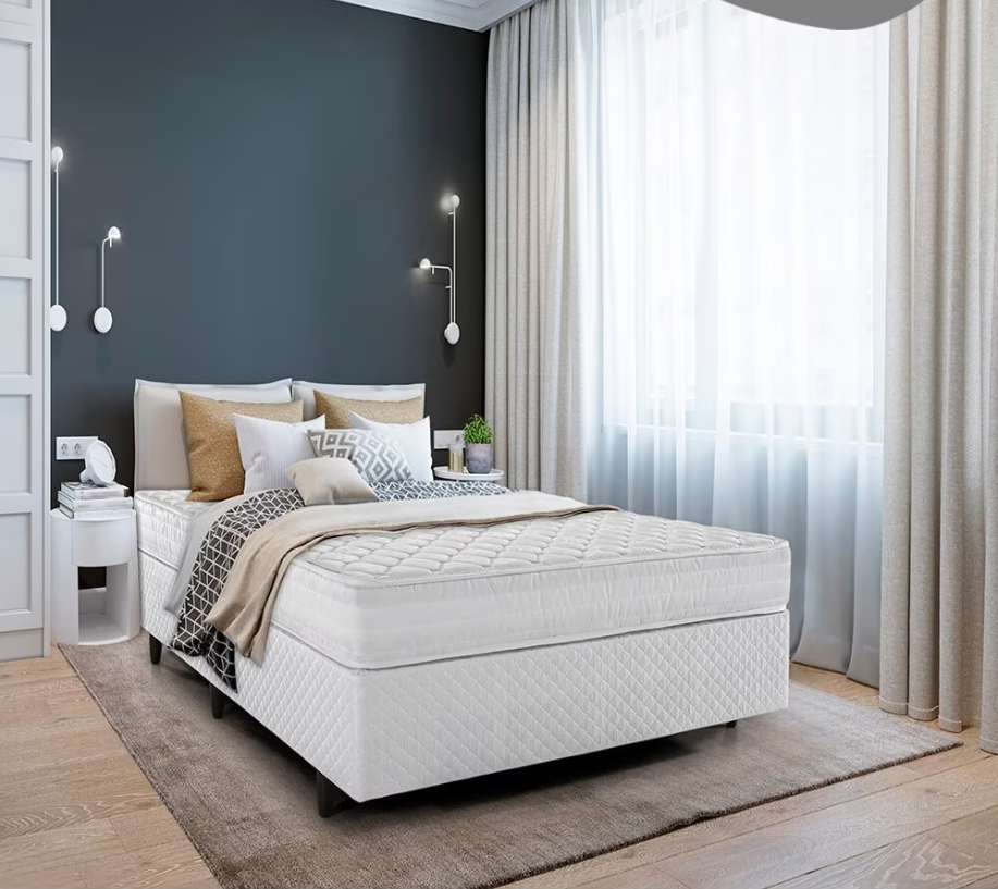 Colchão Casal Espuma D60 Frontier Herval Double Side Branco 138x188x20cm