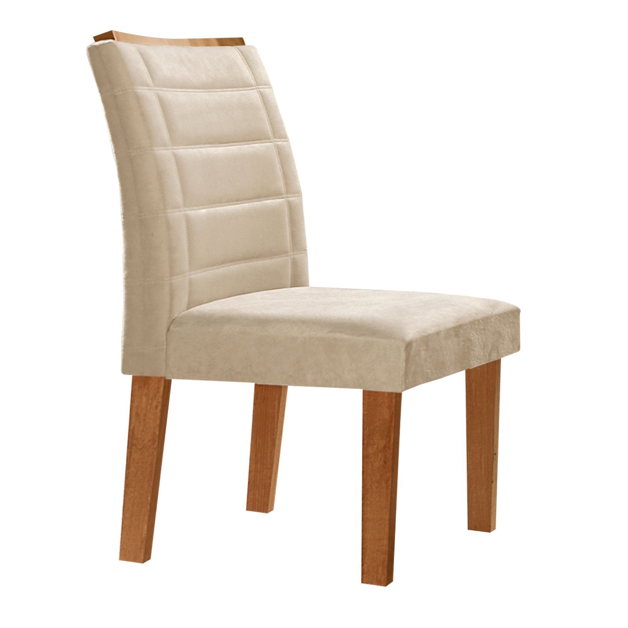 Conjunto Sala de Jantar Genova Tampo Vidro/MDF com 6 Cadeiras Genova Smart Plus Cel Móveis
