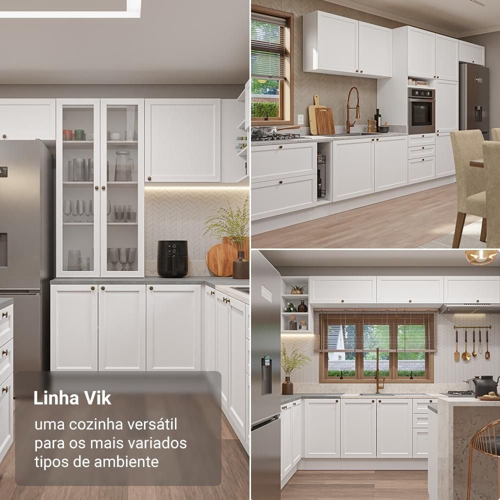 Porta-Geladeira 83 Cm 1 Porta Basculante Branco Vik Madesa G2708109VK
