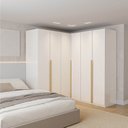 Guarda-Roupa Modulado de Canto 3 Peças 6 Portas Jade CabeCasa MadeiraOriginals