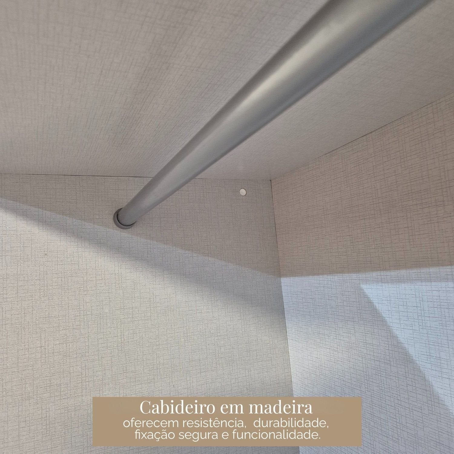Guarda-Roupa Casal com Espelho 8 Portas 4 Gavetas Paris Maxel Branco