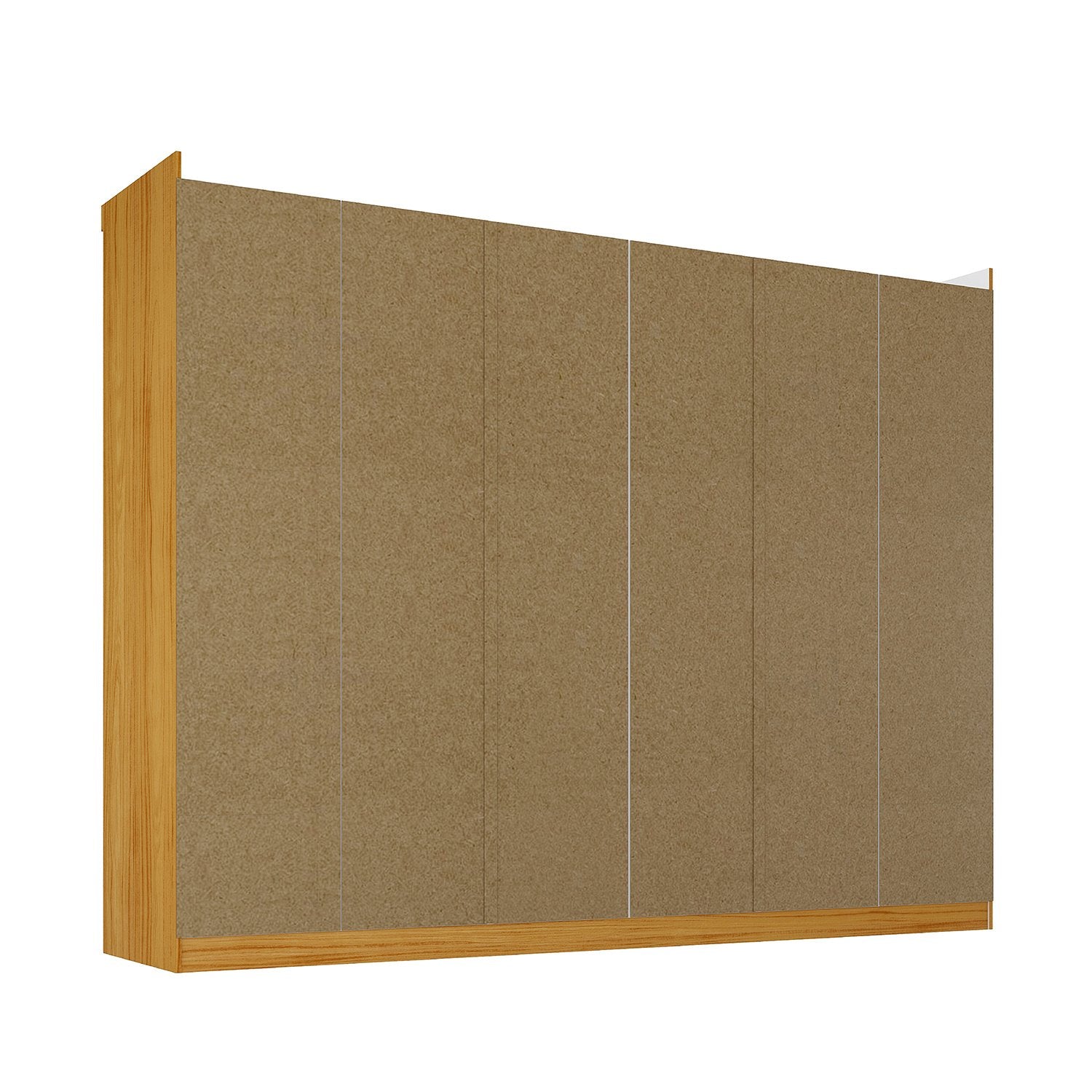 Guarda-Roupa Casal 6 Portas Carnaúba CabeCasa MadeiraOriginals 100% MDF Marrom/Marrome/Off White
