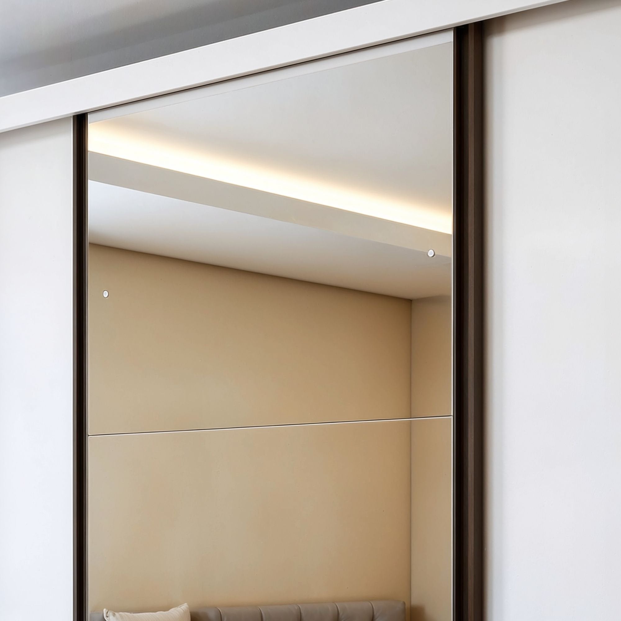 Guarda-Roupa Casal 3 Portas de Correr 6 Gavetas Liv Yescasa 100% MDP Branco