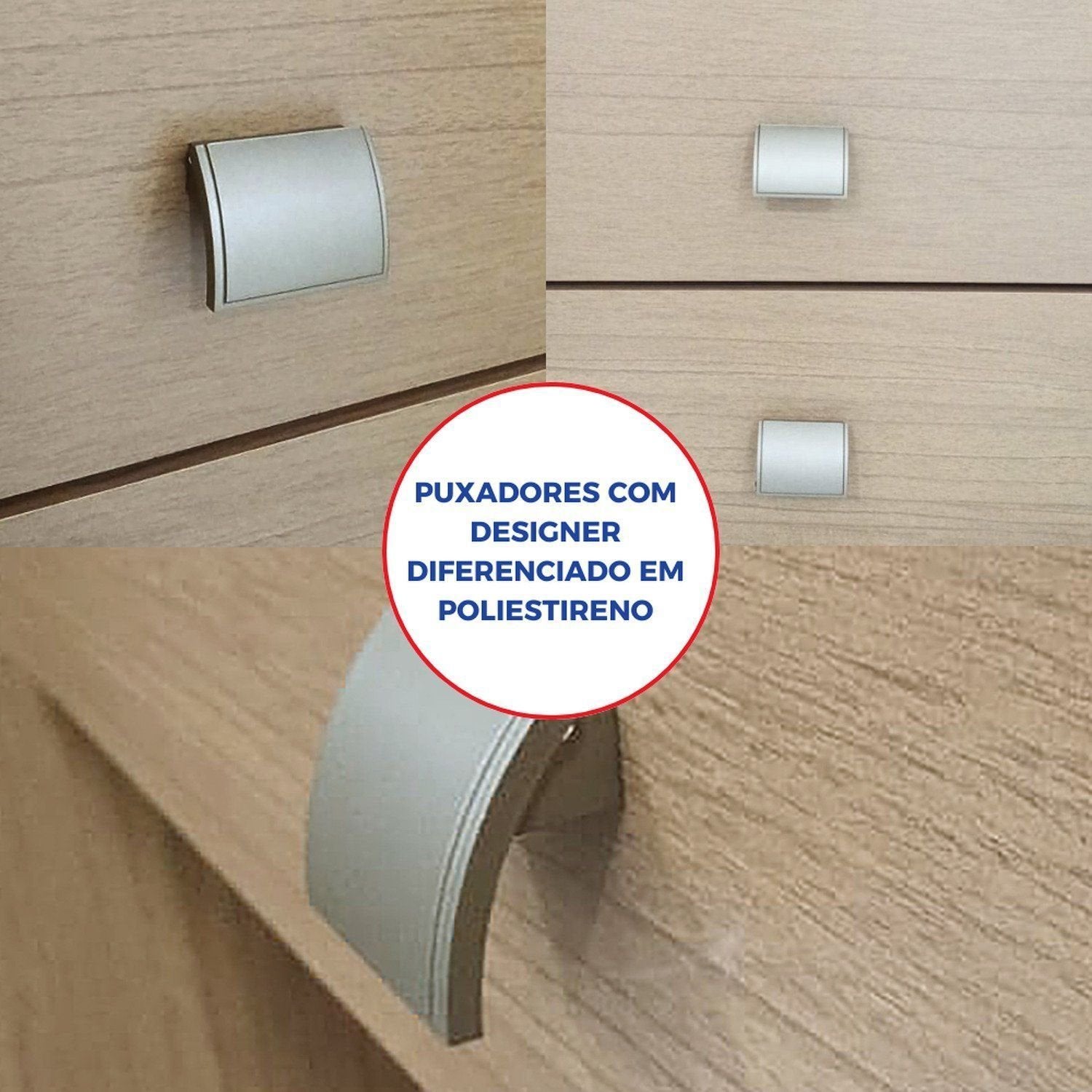 Guarda-Roupa Casal 2 Portas de Correr 6 Gavetas 100% MDF Coliseu D Doro Marrom/Castanho/Off White
