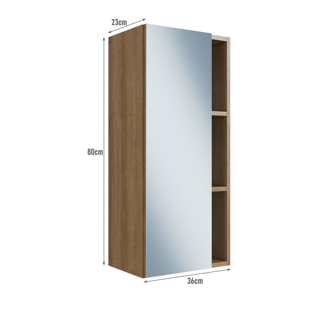 Conjunto para Banheiro Modulado Yescasa 156cm 5 Peças Cuba LED Bege/Mel/Arenas