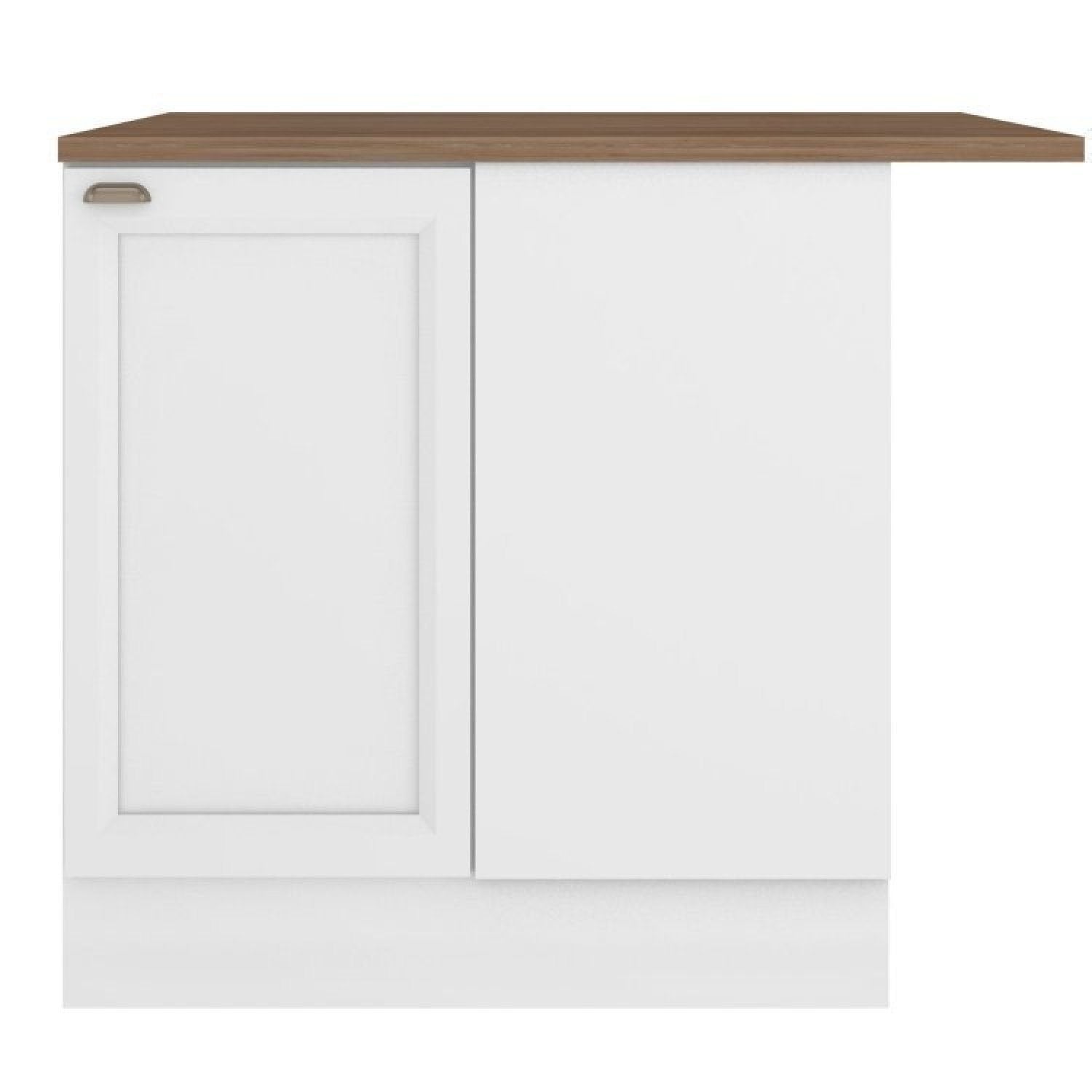 Cozinha Completa Modulada 10 Peças 17 Portas 2 Gavetas com Torre Quente Unna Yescasa Branco/Espresso