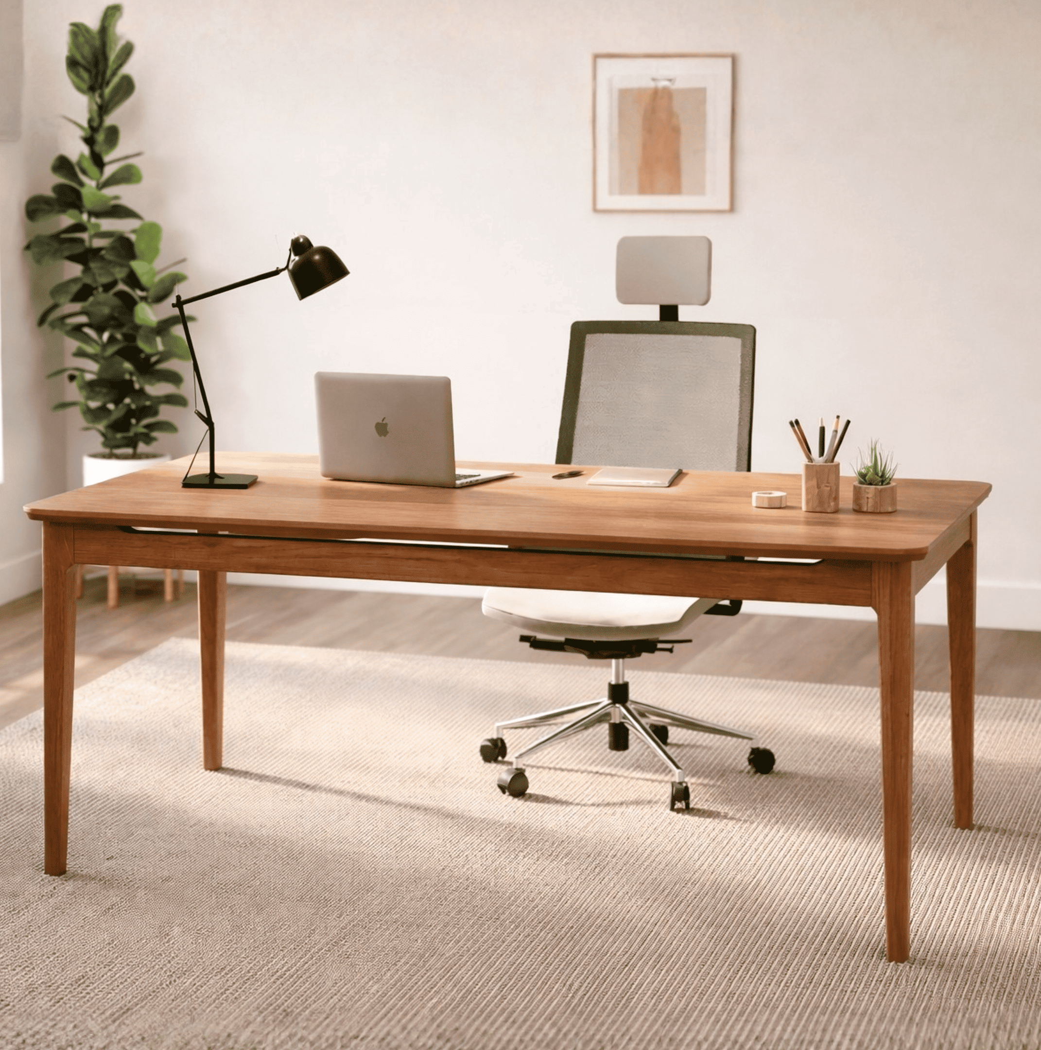Escrivaninha Mesa Escritório Miriti Madeira e Cinamomo 160cm CabeCasa MadeiraOriginals
