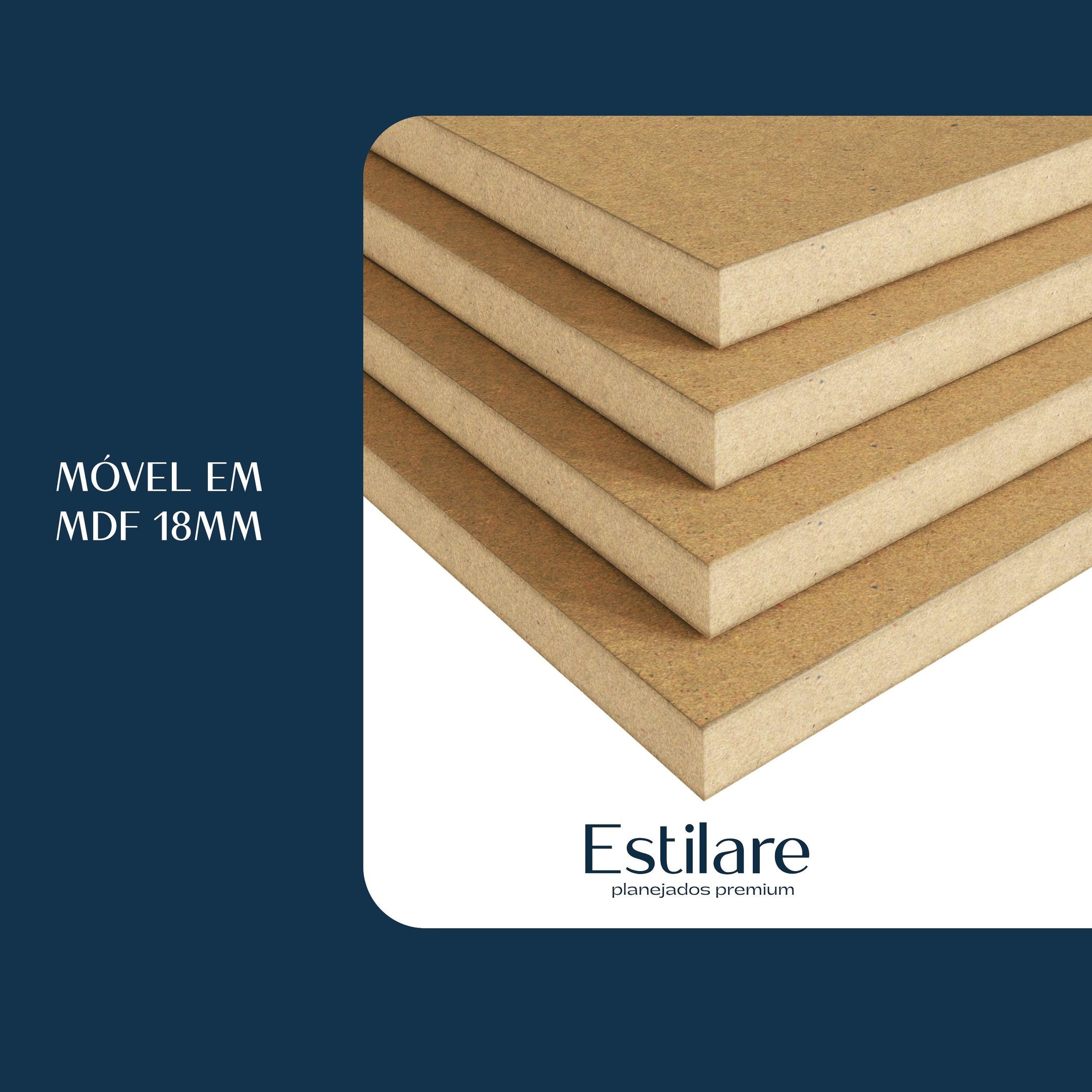 Espelheira para Banheiro Nature Estilare ESP4034-BR 110cm Branco