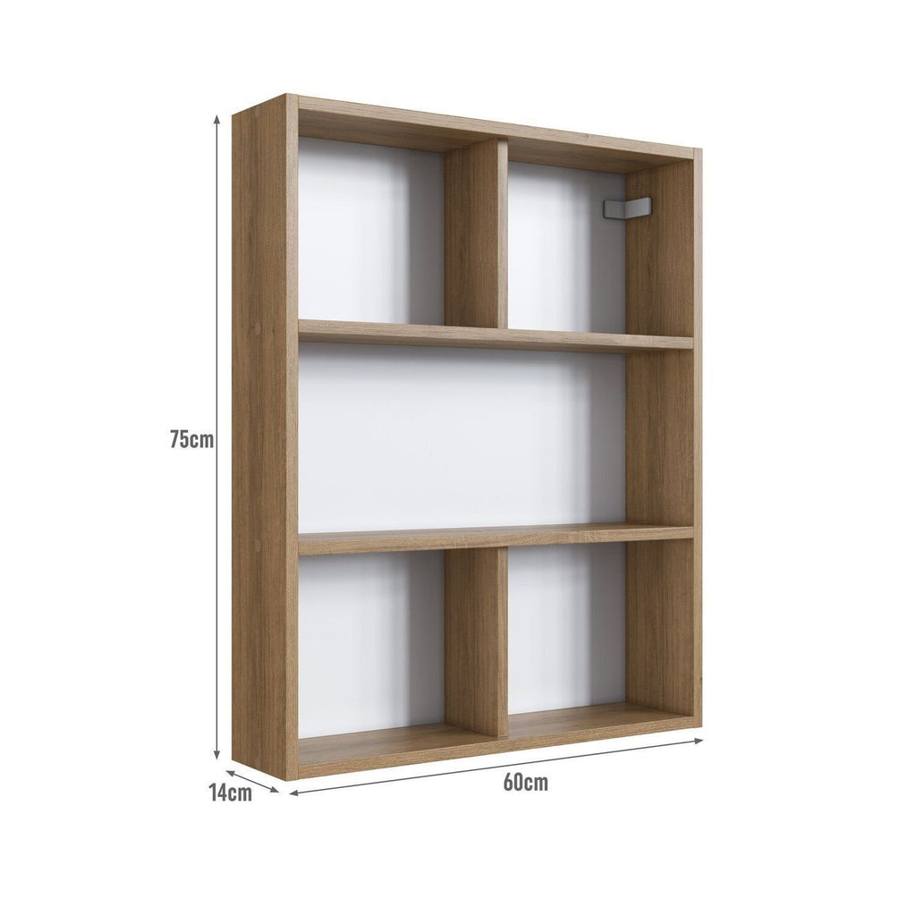 Conjunto para Banheiro Modulado 5 Peças com Iluminação LED e Cuba Yescasa 156cm Bege/Mel/Arenas