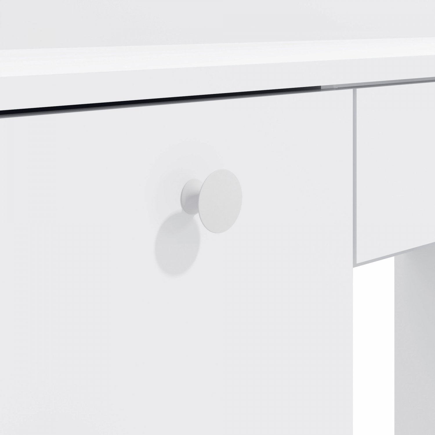 Penteadeira Espelhada 7 Gavetas 117,7cm x 142,5cm Ditália Móveis Branco