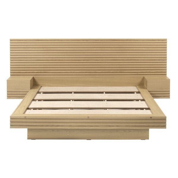 Cama Casal/Queen com Cabeceira e Mesa de Apoio Samambaia CabeCasa MadeiraOriginals