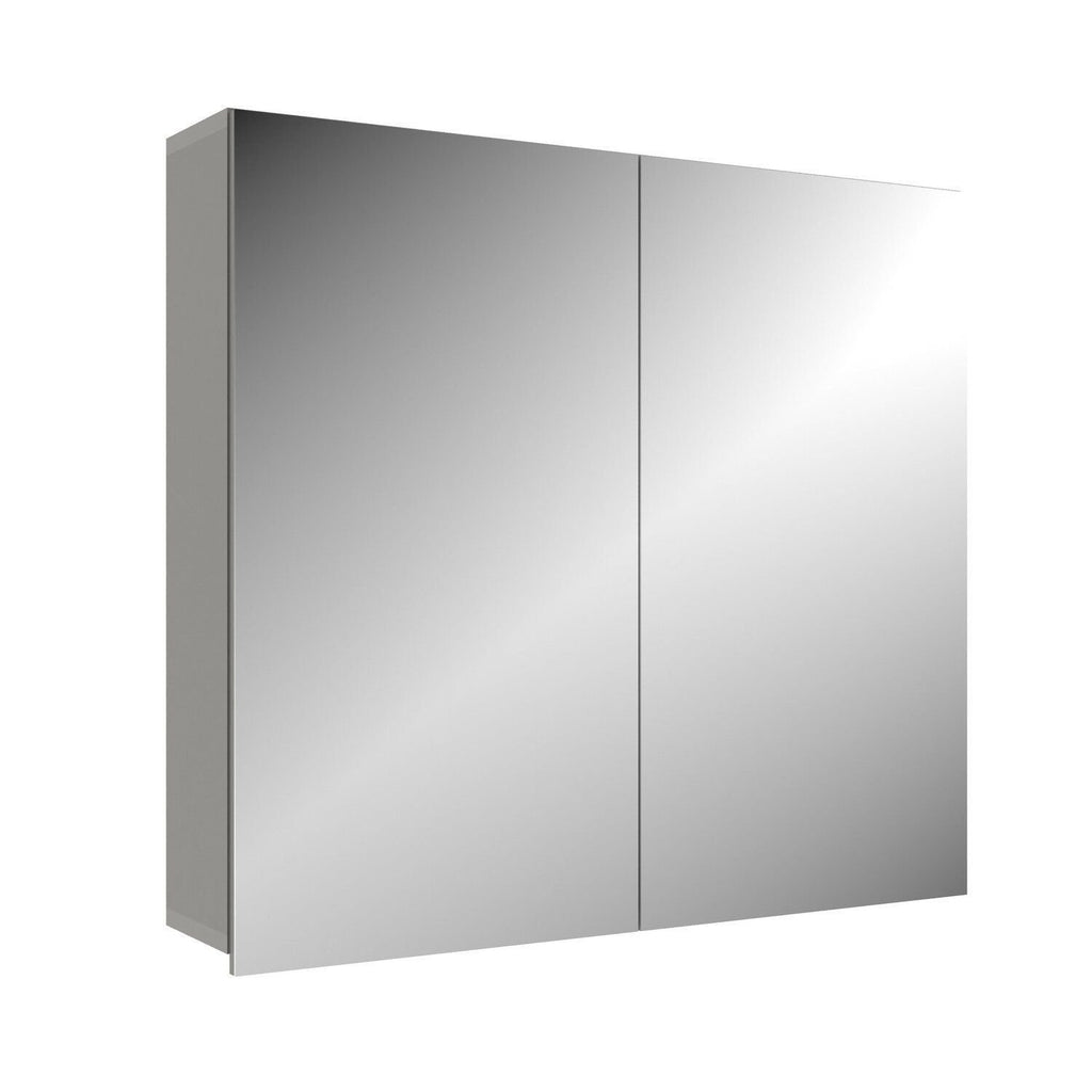 Espelheira para Banheiro Belizze Diamante 1 Porta 77cm Cimento