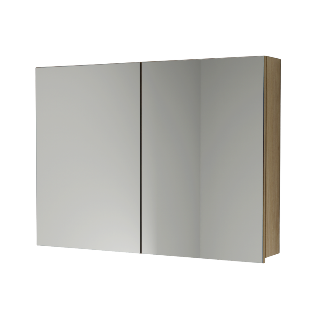 Espelheira para Banheiro Estilare Nature 110cm Carvalho Esp4034