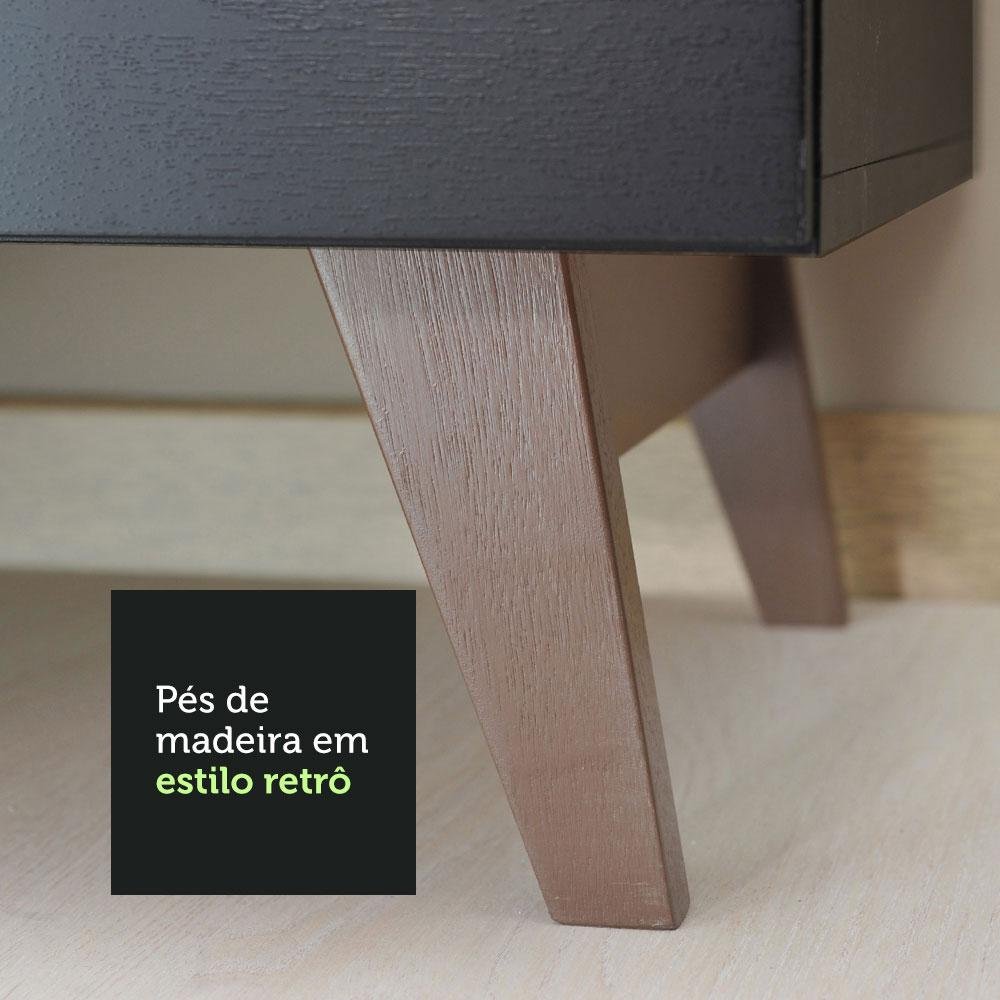 Armário de Cozinha Completa 310cm Reims Madesa GRRM3100018N Preto