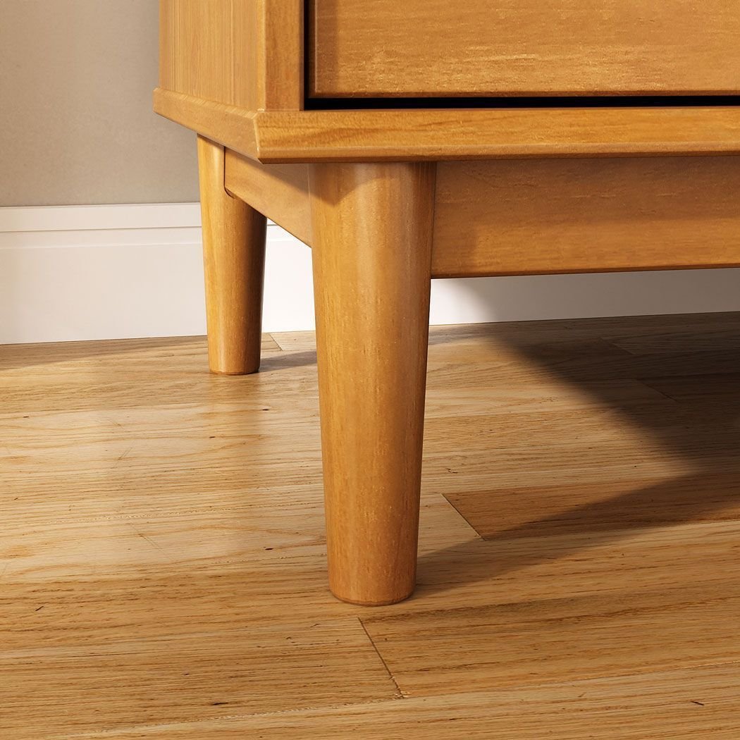 Cômoda Grande para Quarto Casal 9 Gavetas Madeira Maciça Mel Lice IDIMEX