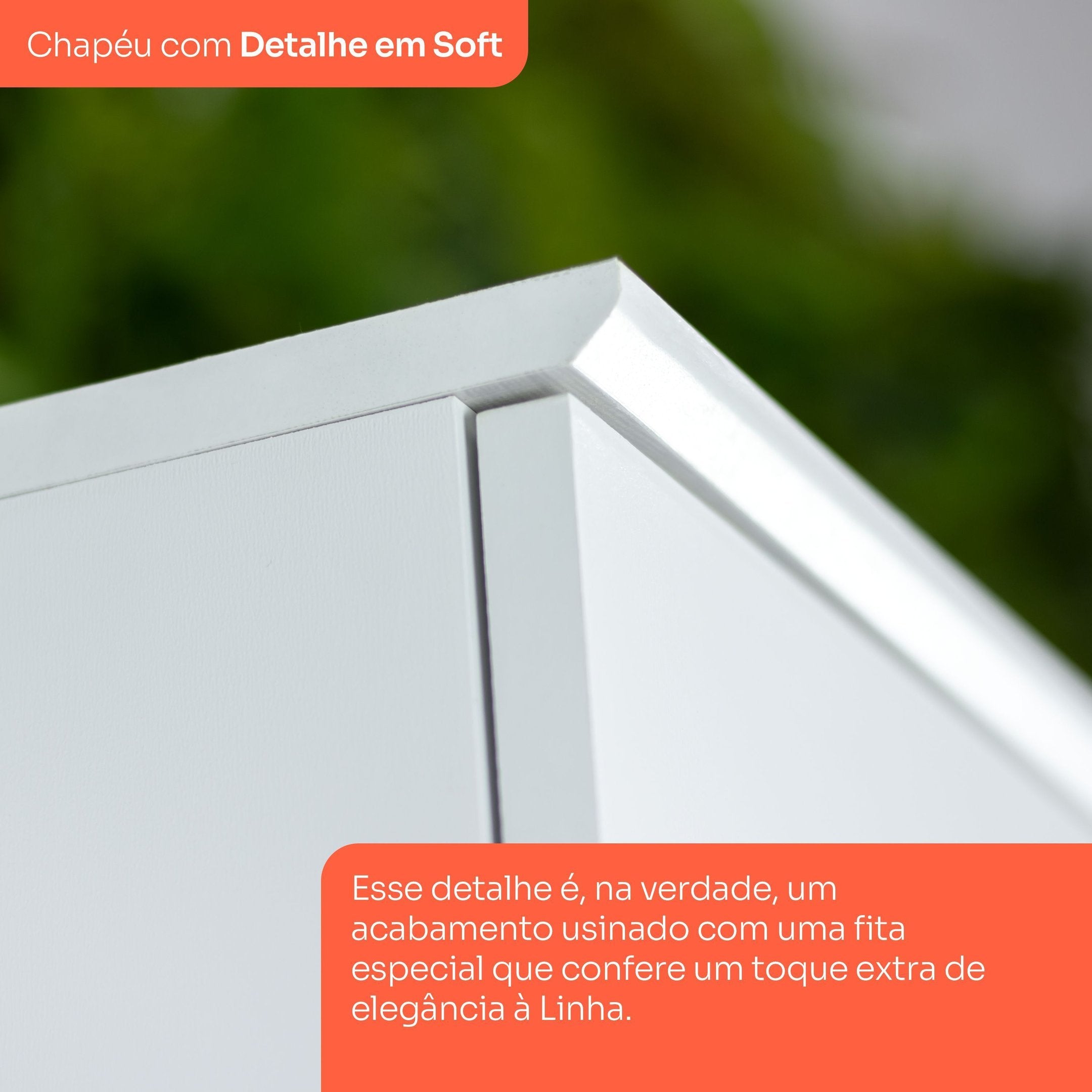 Armário Aéreo Canto Reto 1 Porta 94cm Emily Espresso Móveis Branco/HP