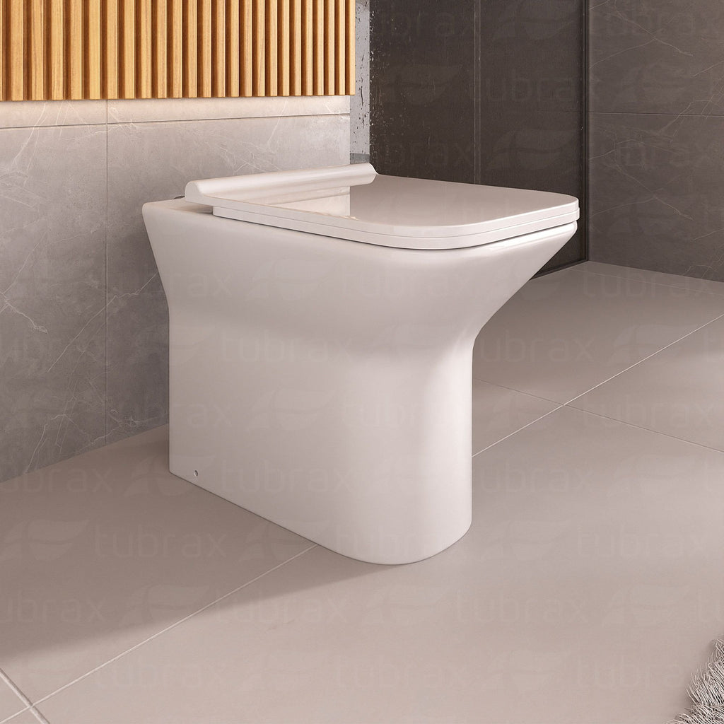 Vaso Sanitário Convencional Quadrado Cerâmica Virentis Tubrax Branco VAB0030-C