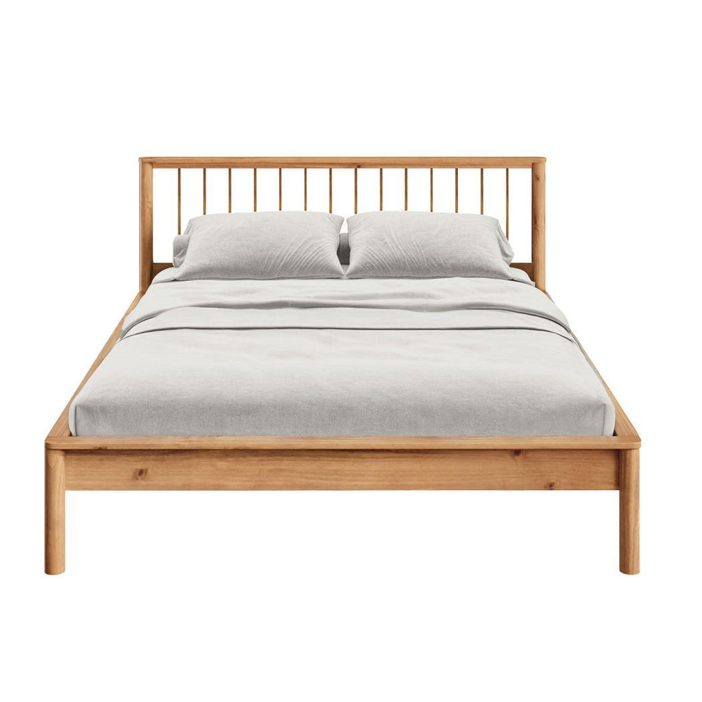 Cama Casal Madeira Maciça Moderna Reforçada Freijó Apoana IDIMEX